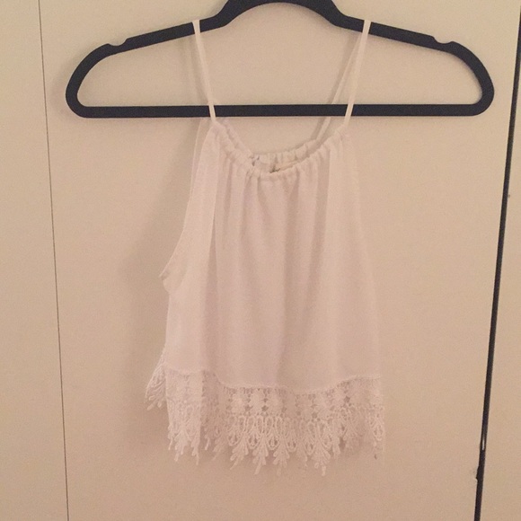 Staring at Stars Tank Top with Lace - Picture 2 of 3